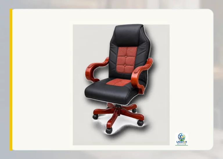 Fauteuil Directeur Bois & Rouge - UNISTAR