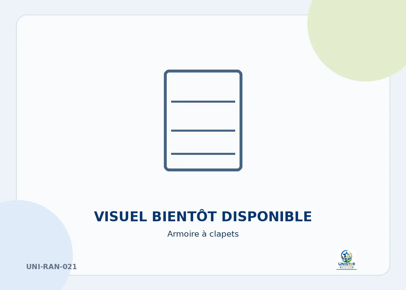 Armoire à clapets