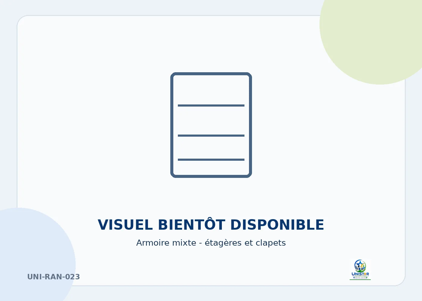 Armoire mixte – étagères et clapets